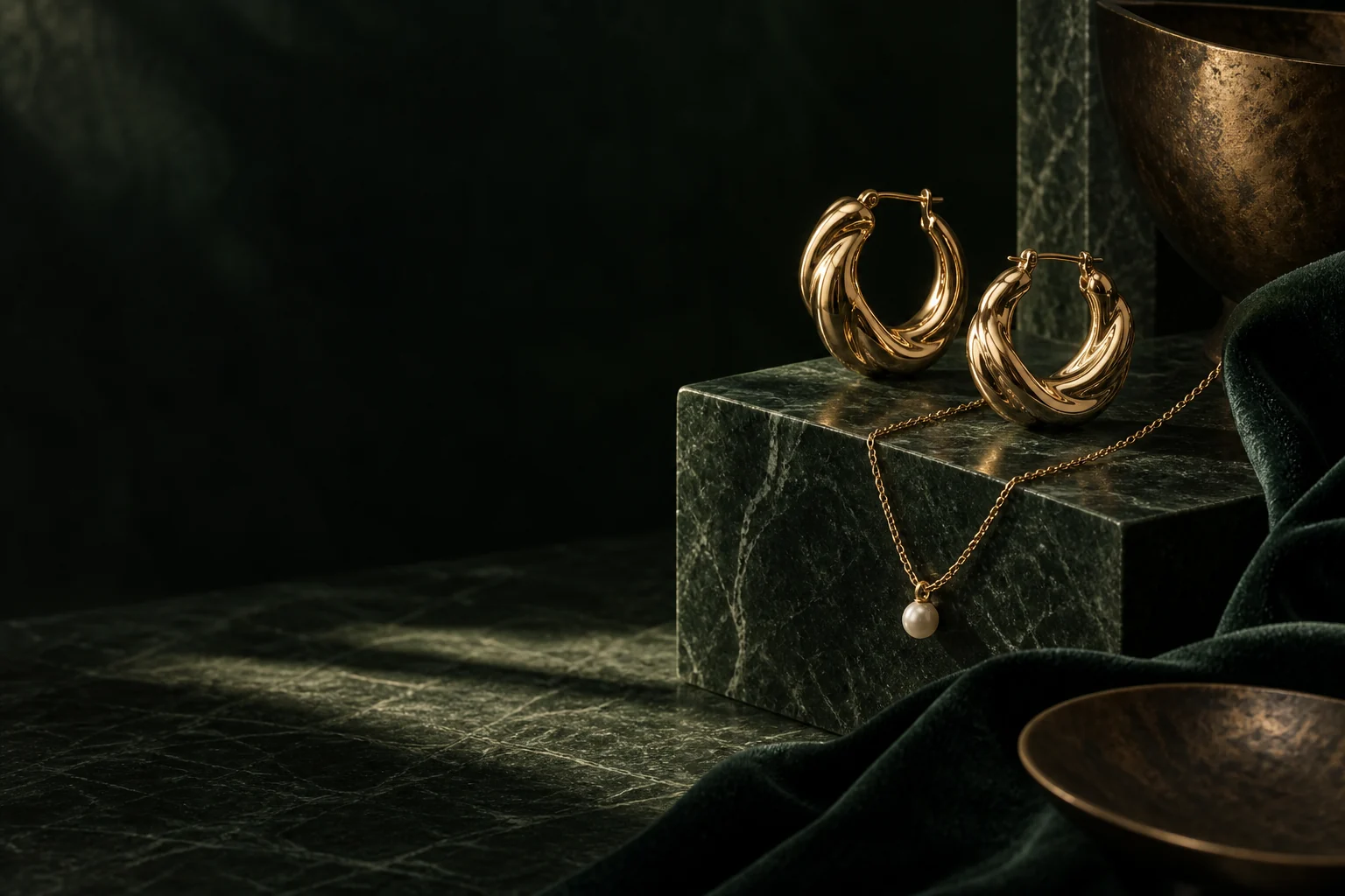 The rich green and gold world of Lulu Al Fatemi
